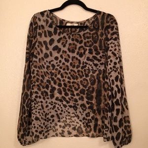 Leopard Print Blouse
